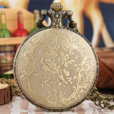Retro Police Vintage Student Men Women Quartz Pocket Watch  display picture 1
