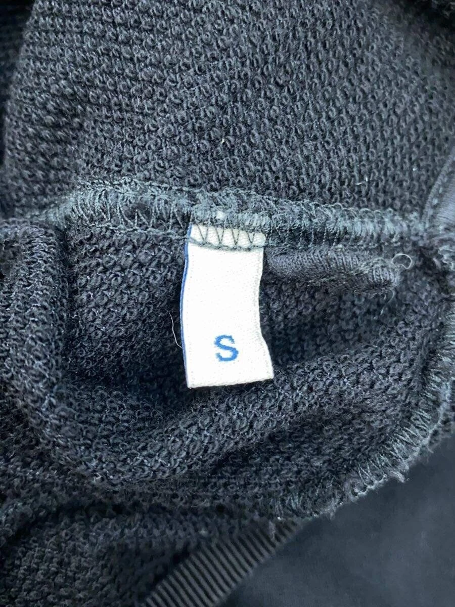 MONCLER felpa con cappuccio orlo logo pullover S cotone nero E10938062000 V8000 usata
