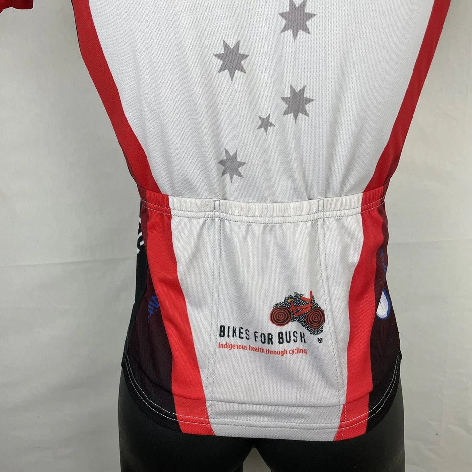 Camiseta masculina de ciclismo Champ-sys corte corrida tamanho P pequena Vaustrália poliéster Mateship - Imagem 4 de 4