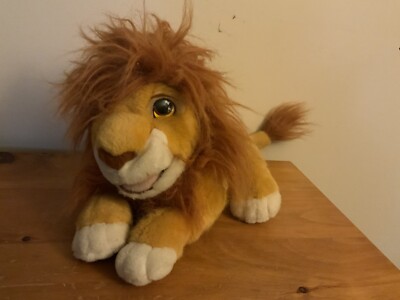 1990s Authentic DISNEY Plush ROARING SIMBA PUPPET Sound LION KING- UNTESTED