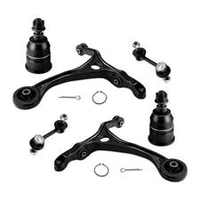 Set of 6 Front Lower Control Arm Sway Bar Link For Honda Accord TSX 2003-2008