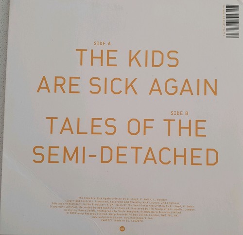 MAXIMO PARK THE KIDS ARE SICK AGAIN PART 2 UK 7 " YELLOW VINYL PICTURE SLEEVE - Picture 2 of 2