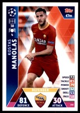 Match Attax Champions League 2018/19 - Kostas Manolas AS Roma No. 240
