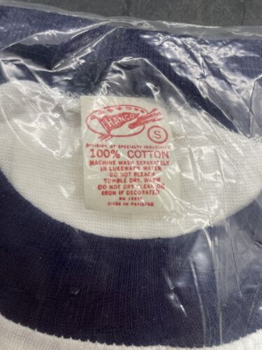 Sealed Pabst Blue Ribbon Beer Ringer Tee Shirt SMALL Retro DEADSTOCK NOS Hanco - Bild 3 von 3