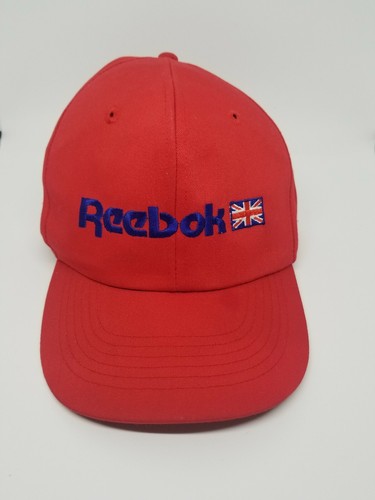 Vintage Red Reebok British Flag Sipback 