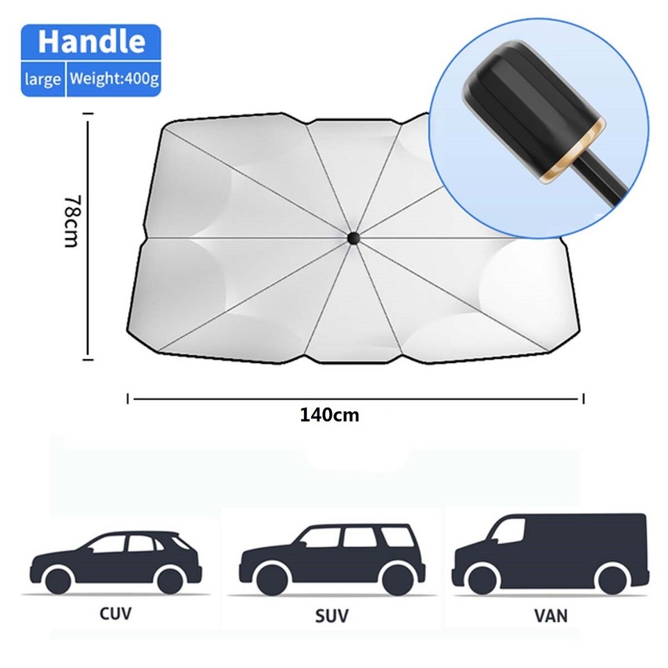 Car Sun Shade Windshield Sunshade Front Window Cover Visor UV Umbrella