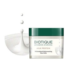Biotique Milk Protein Face Pack  Instant Glow Brightening For All Skin 50g