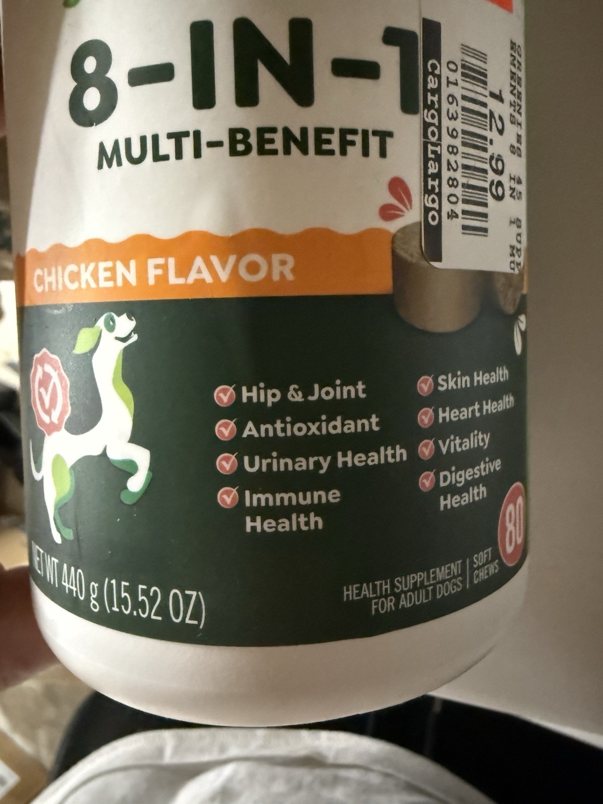 Of Greenies 8 In 1 Multi Benefit Chews 80 Chews Per Containe