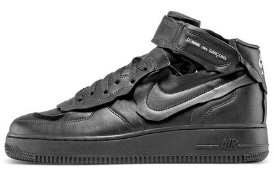 Nike Air Force 1 Mid Comme Des Garcons Black Men DC3601-001 New Authentic