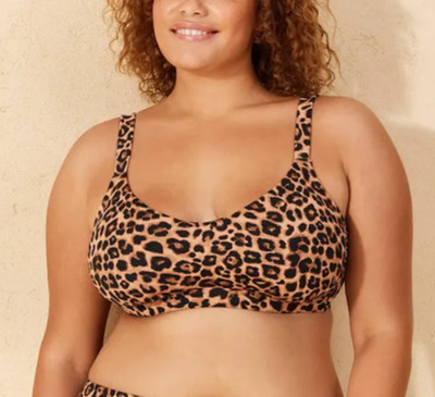 NEW Wild Fable Women's Ribbed Textured Bralette Bikini Top Plus Size 2X