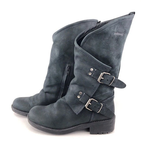 Coolway Alida Botas Moto Cuero Negro Mujer Talla 7 EUR 38 Motociclista Hebilla España Foto 2 de 4