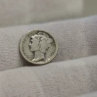 1918 S US Mercury Dime 10c VG (Cleaned)