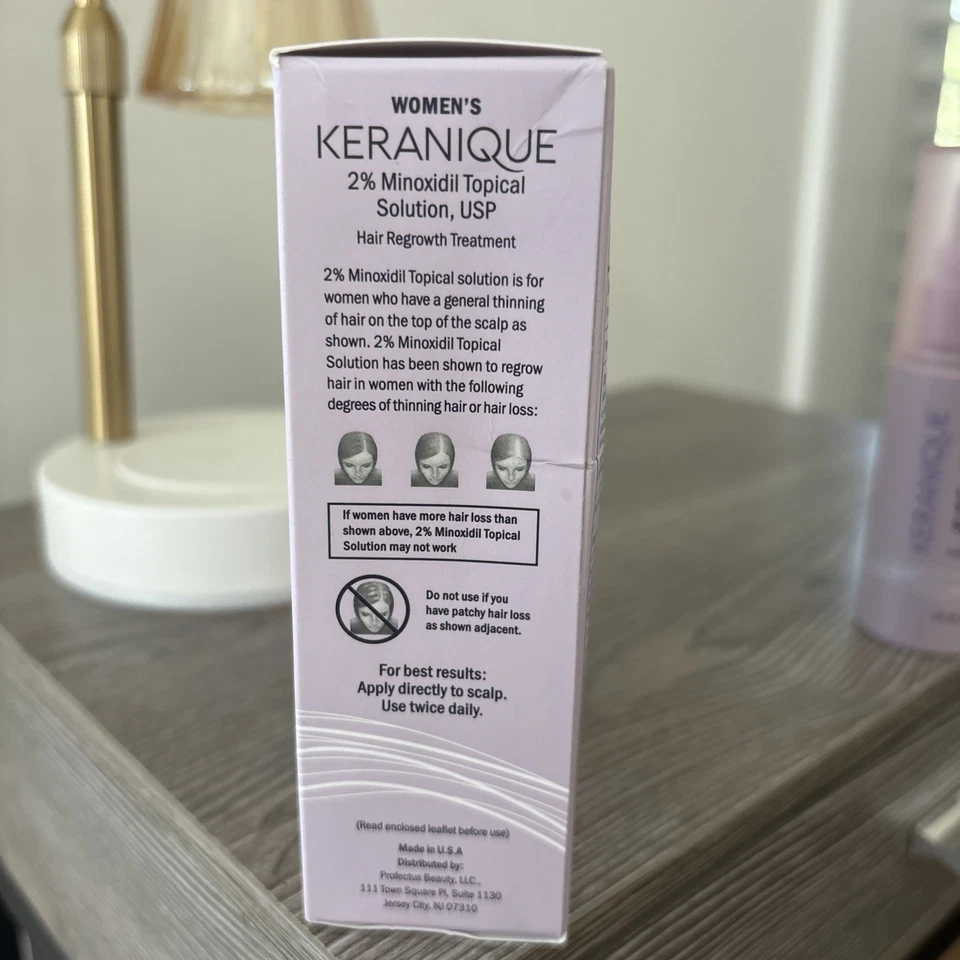 Keranique Women's Topical Solution, USP Hair Regrowth Treatment 1 Month Supply  - Image 4 of 4