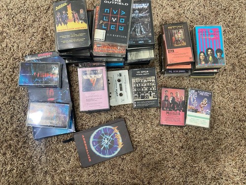 Lot Of 50+ Classic & 80’s Rock Cassette Tapes Led Zeppelin, Van Halen, Misc - Picture 2 of 6
