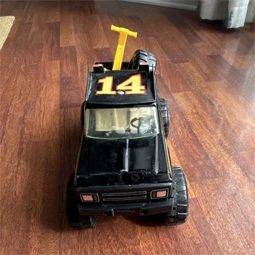 Tonka MR-970 Pickup Truck Black Pressed Steel Vintage Diecast Toy