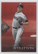2014 Bowman Platinum Chrome Prospects Ruby 8/25 Chris Stratton #BPCP87 0b0