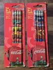 Lot Of 2 Vintage 1996 Coca-Cola No. 2 Pencils Packs Of 4 NOS Bonded Lead