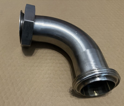 RJT 90° Bogen m/f 2,5'' Edelstahl 316L Rohrverschraubung, Milchrohr