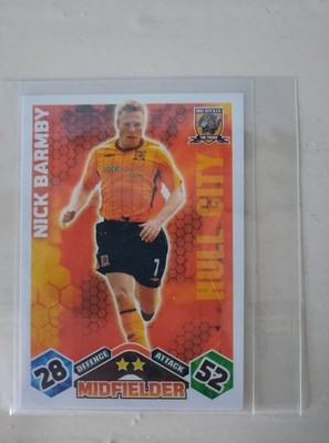 2009/10 Topps Match Attax EPL #174 Nick Barmby Midfielder Hull City AFC
