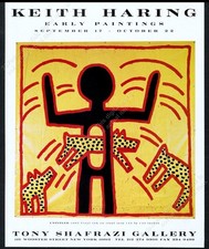 1994 Keith Haring 1982 dogs jumping through m...