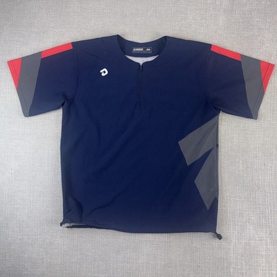 Demarini Men s Baseball Batting Jacket Short Sleeve Navy Blue Size SM