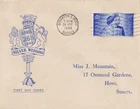 GB 'Miss J Mountain' FDC: 1948 SILVER WEDDING + Brighton & Hove Wavey Cancel