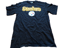 NEW NFL TEAM APPAREL NFL PITTSBURGH STEELERS 2008 SCHEDULE T-SHIRT SIZE M