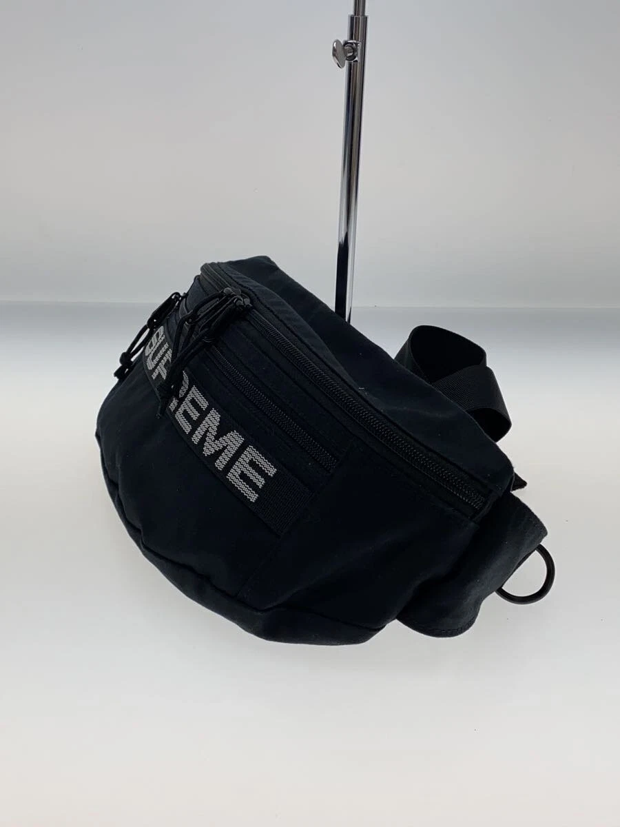 Sac à bandoulière Supreme/nylon/noir/plain/23ss/sac taille champ/sac tailleur