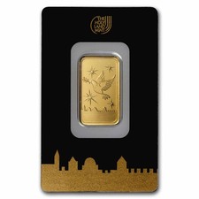 1/2 oz Gold Bar Holy Land Mint Dove of Peace (In Assay) 5595.46 per troy oz