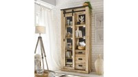 Vitrine Glasvitrine Buffet Sherwood 24 Old Style Hell Anthrazit Mit Soft-Close