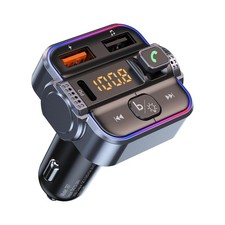 Bluetooth FM Transmitter for Car, PD 30W QC3.0 Fast Charging, Dual Mics Han...