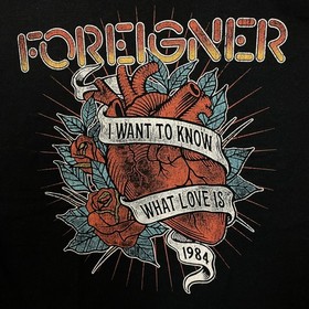 Foreigner Agent Provocateur I Wanna Know What Love Is T-Shirt Medium