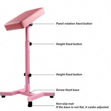 Tattoo Arm Rest Pink Heavy Armrest Stand H Base Stability Strongly Non-Slip