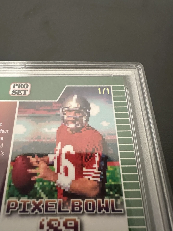 Juego profesional 2024 Leaf Metal Collective 1989 Joe Montana 1/1 Foto 4 de 4