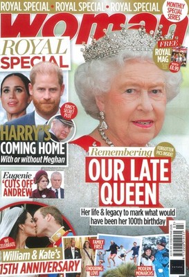 Woman Magazine Princess Kate & Prince William's 15th Anniversary, Queen, 12.2.26