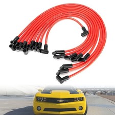 10.5mm High Performance Spark Plug Wire Set Fit For Hei Bbc Sbc 350 454 Black