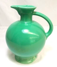 Vintage Fiesta Homer Laughlin Older HLC Original Light Green Carafe Ball Pitcher