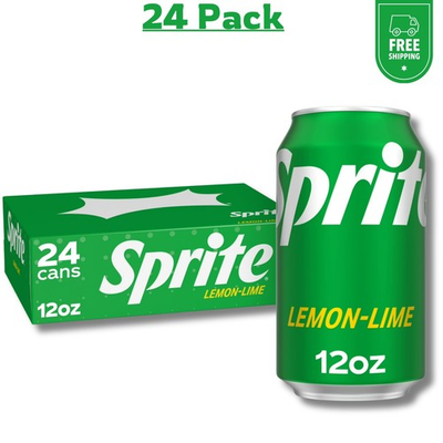 #ad Sprite Lemon Lime Soda Pop 12 fl oz 24 Pack $15.20