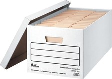 Brand 35 Recycled Corrugated Medium-Duty File Storage Boxes Lift-Off Lid