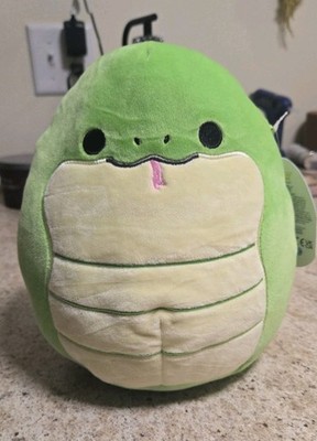 Kellytoy Squishmallows Amalie The Snake Small Green Beige Plush 2021 Washable