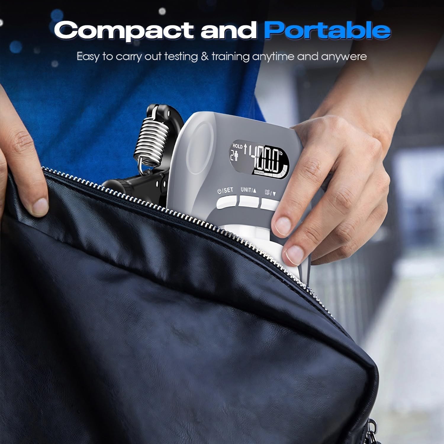 Electronic Grip Strength Tester With Adjustable Hand Gripper, Hand Dynamometer o