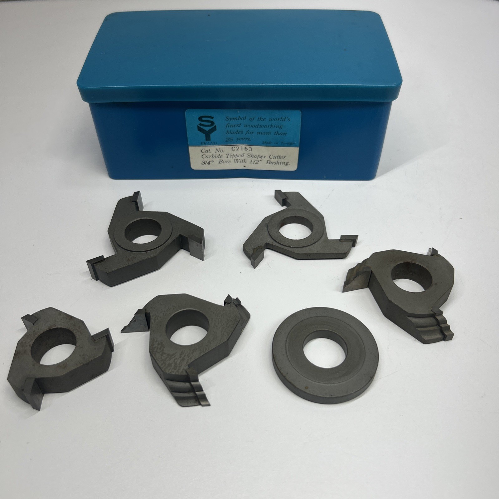 Grizzly SY Brand C2163 - 6 pc. Stile & RailIndSet - Bead & Cove, 3/4" Bore