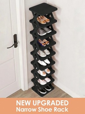 New CozyNest Vertical Shoe Rack Space Saving Narrow Storage Organizer Entryway