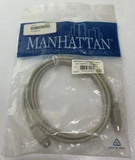 Manhattan PS/2 Keyboard Cable PS/2 Cable (Mini-DIN6M to Mini-DIN6F) - New