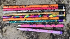 Lot of 9 Vintage Pencils No Drugs, Pentech, Bensia, Garfield RARE HTF
