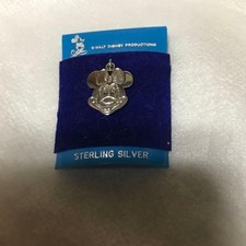 Rare Disney Minnie Mouse Silver Pendant Walt Disney Productions New