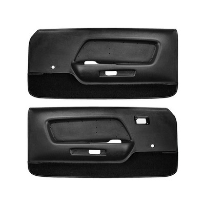 Door Panel Deluxe/Mach 1 Interior Black Pair 1969 Mustang