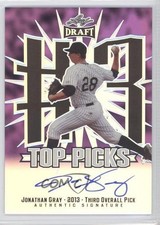 2013 Leaf Metal Draft Top Picks Purple Prismatic 19/25 Jon Gray #TP-JG1 Auto 3g3