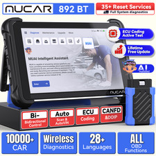 MUCAR 892BT KEY Coding Bi-directional Tool Car Diagnostic OBD2 Scanner LifeFree