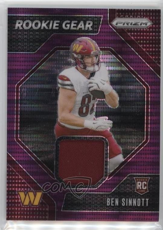 2024 Panini Prizm Rookie Gear Purple Pulsar Prizm Ben Sinnott #RG-BST RC 13c5